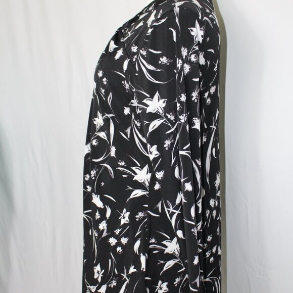 White House Black Market Floral Long Sleeve Top Women's XL - Picture 3 of 9